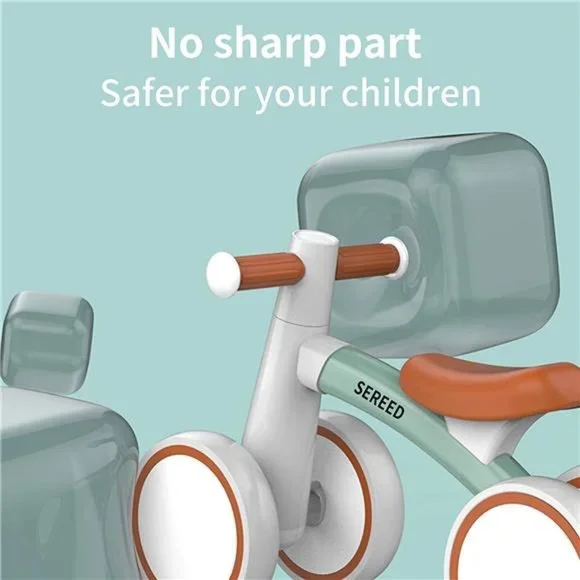 SEREED Baby Balance Bike for 1 Year Old ,Toddler Balance Bike, 4 Wheels